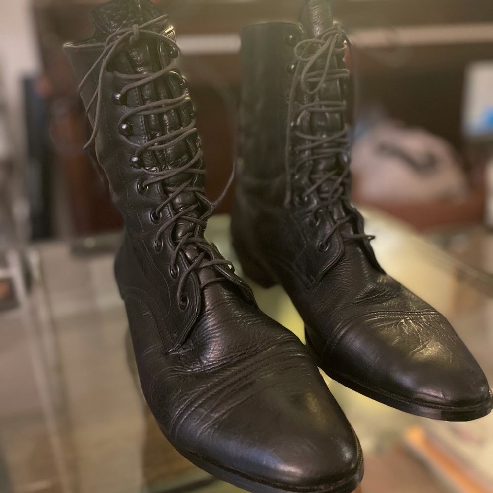 Modern Vice (Jett Officer) Size 8.5-9 black lace-up boot